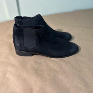 Frye Mallory Womens Boots Size 7.5 M Black Leather Ankle Chelsea Booties